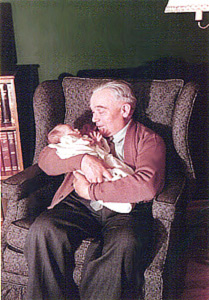 John A. Hogg Jr. with grandchild [Which one? Anyone know?]