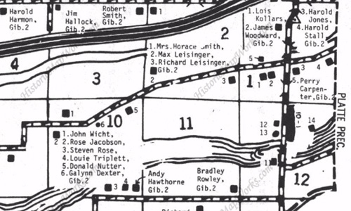 Nutter property in 1979 on Fort Farm Island in Platte Township
