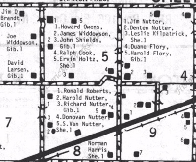 Nutter property in 1979 in Shelton Township