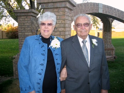 Orra and June on their 60th anniversary
