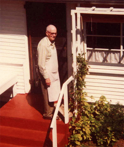 Everette at his home in Corvallis