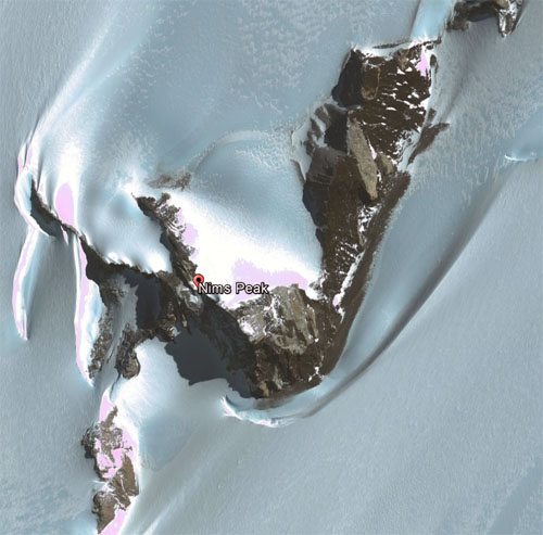 Nims Peak (via Google Earth)