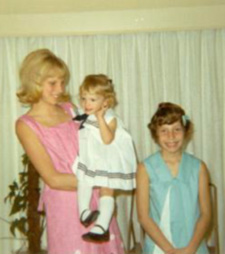 Daughers: Karen, holding Sandra, and Lorrie Van Der Meulen