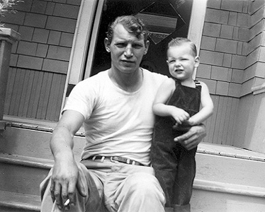 Roy Pemberton with son Lee.